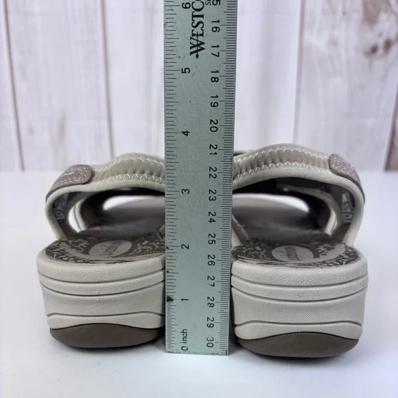 Easy Spirit Highline Leather Sandals Wedge Slip On Slingback Lightweight 10 - Picture 9 of 15